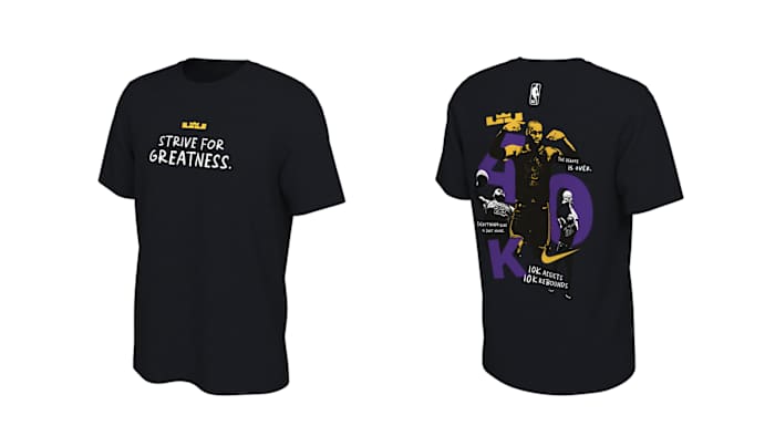 LeBron James Strive For Greatness 40k Points Tee